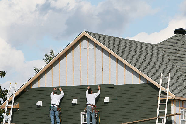 Professional Storm Damage Siding Repair technician working in Mount Gilead, OH